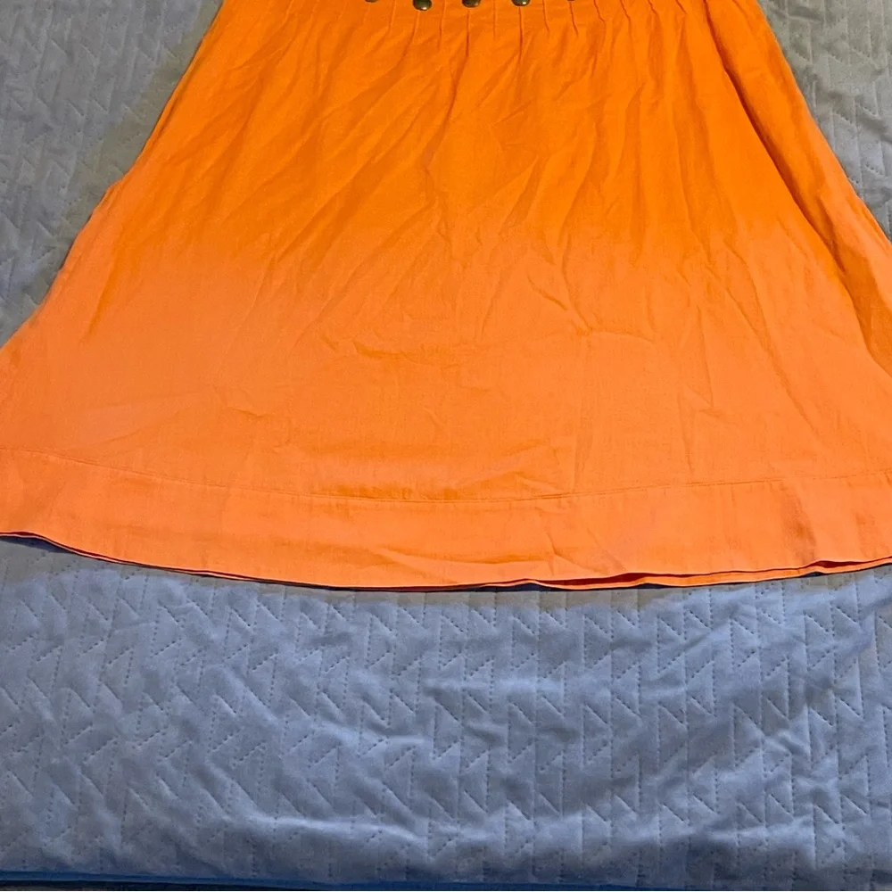 Tory Burch skirt‎ womens 10 NWT orange